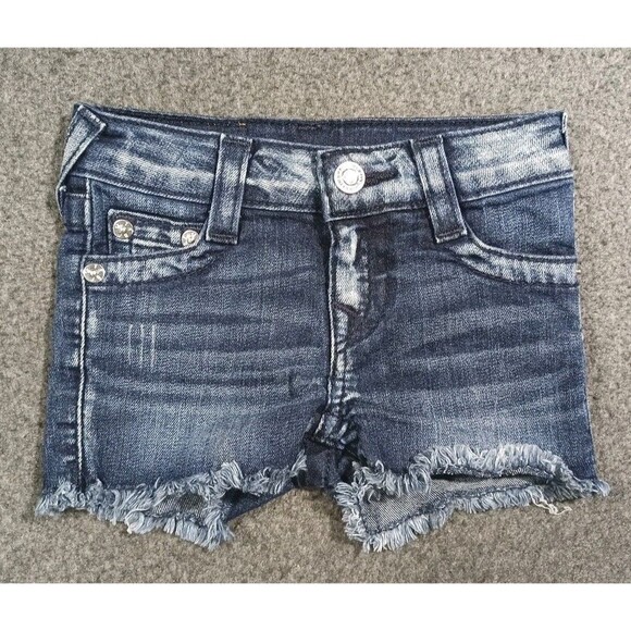 True Religion Cut Off Jean Shorts Kids Size 24M - Picture 1 of 5